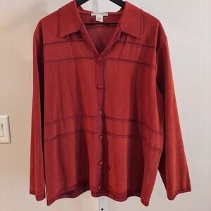 Drapers &‎ Damons Faux Suede Jacket XL Western Boho